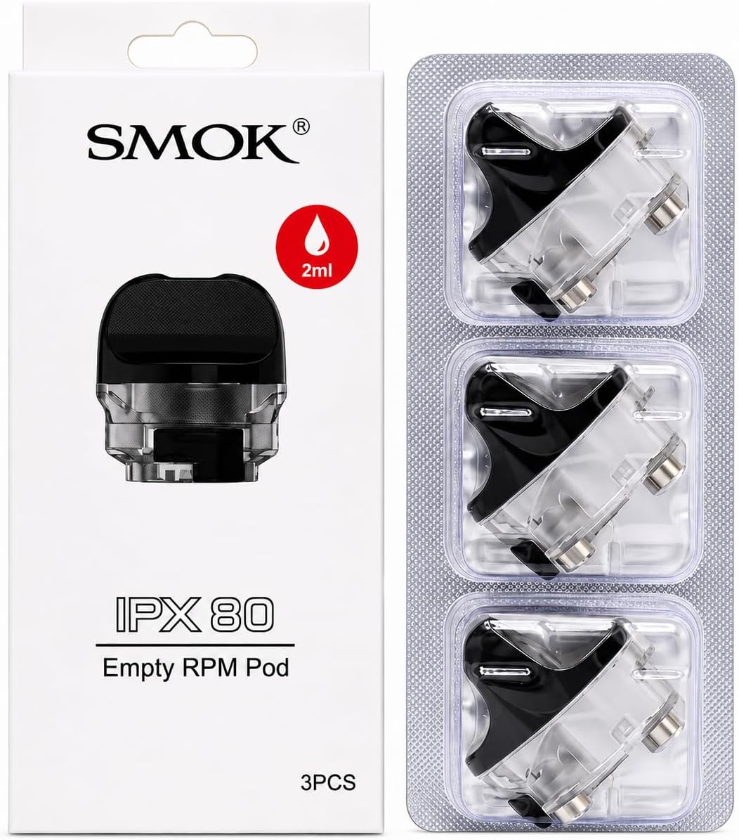 Smok IPX 80 Empty Replacement Pod (Pack Of 3) - RPM Coil - PACK OF 3