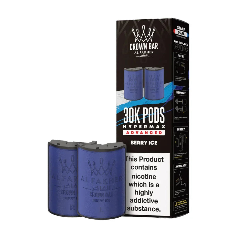 Al Fakher 30K Hypermax Prefilled Pods - Berry Ice