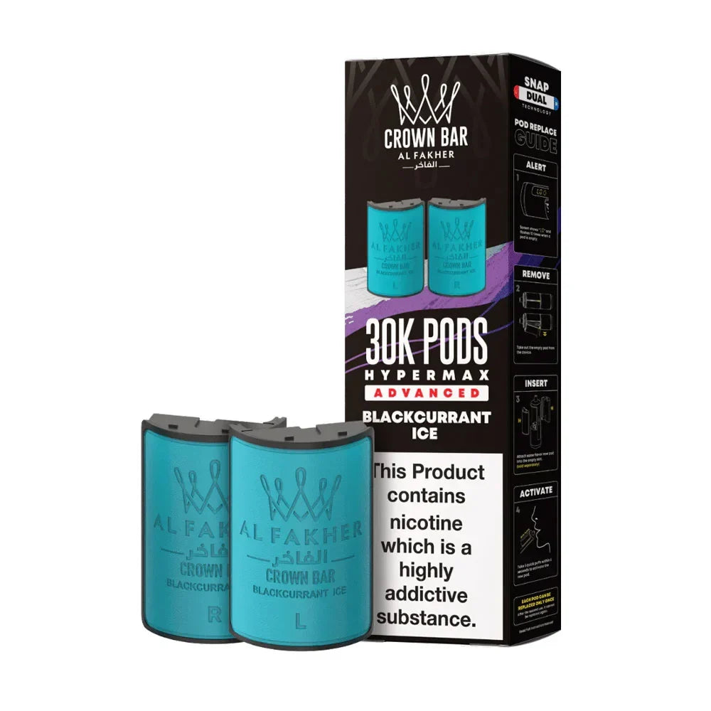 Al Fakher 30K Hypermax Prefilled Pods - Blackcurrant Ice