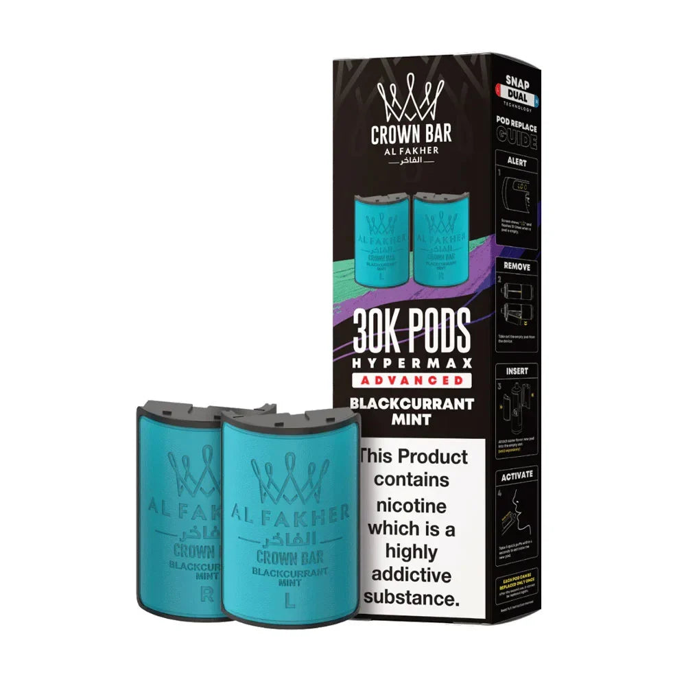 Al Fakher 30K Hypermax Prefilled Pods - Blackcurrant Mint