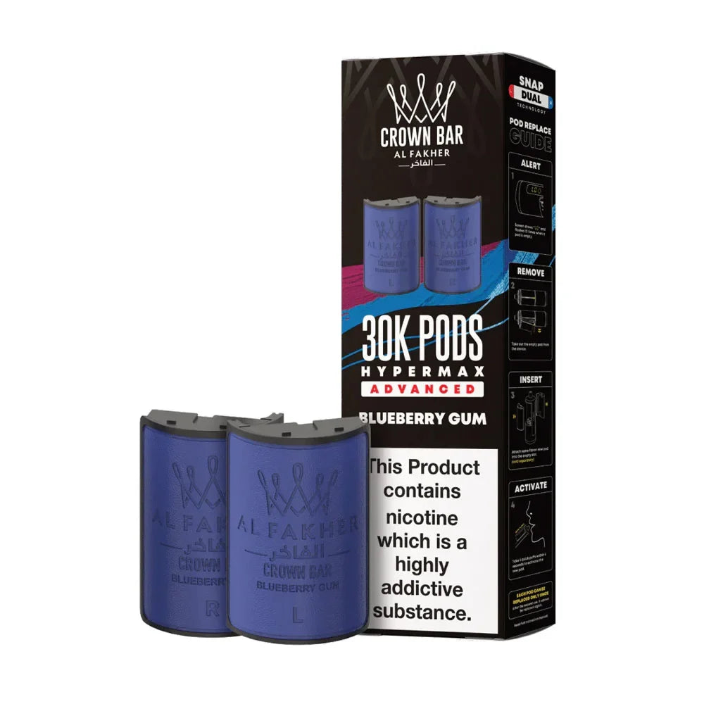 Al Fakher 30K Hypermax Prefilled Pods - Blueberry Gum