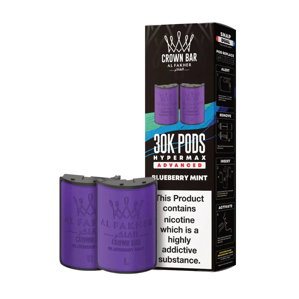 Al Fakher 30K Hypermax Prefilled Pods - Blueberry Mint