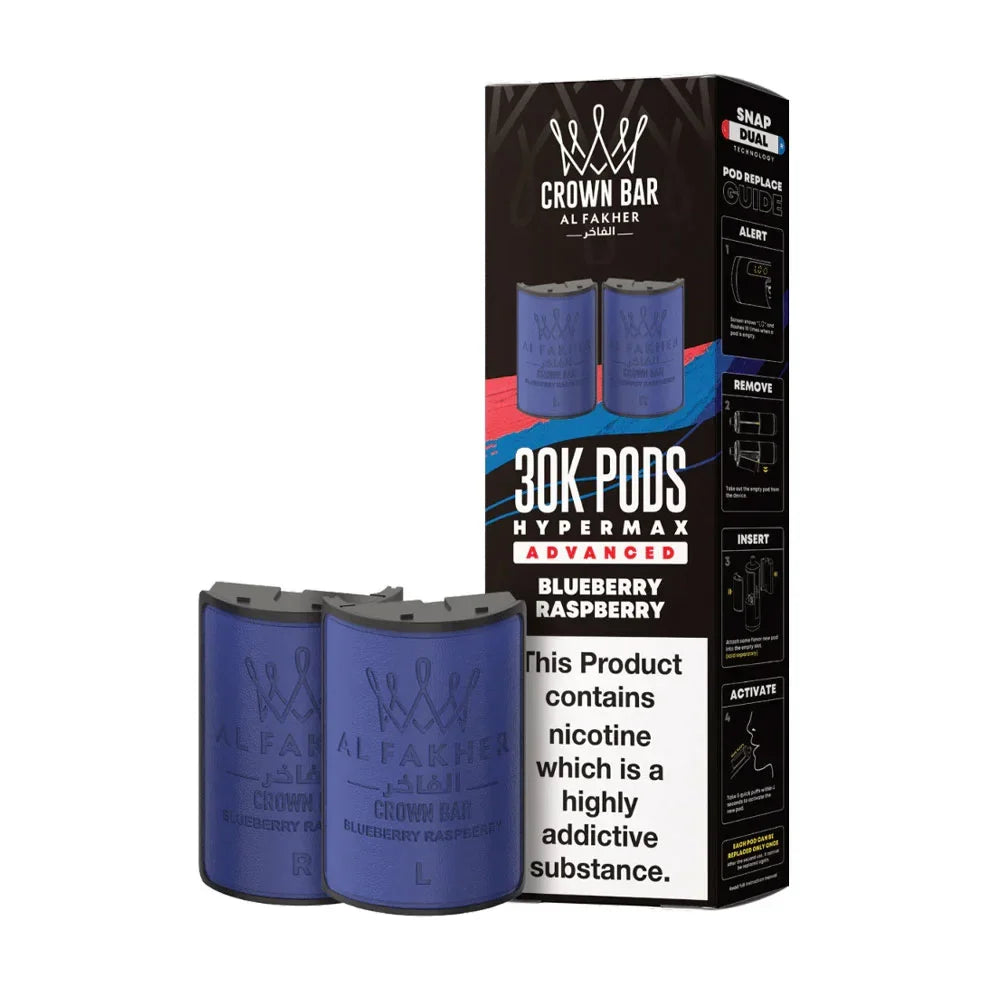 Al Fakher 30K Hypermax Prefilled Pods - Blueberry Raspberry