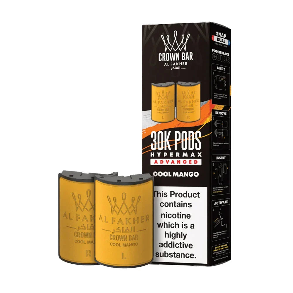 Al Fakher 30K Hypermax Prefilled Pods - Cool Mango