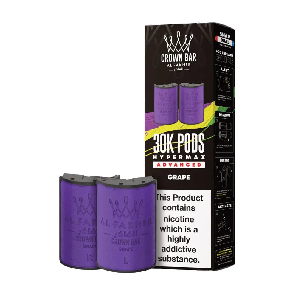 Al Fakher 30K Hypermax Prefilled Pods - Grape