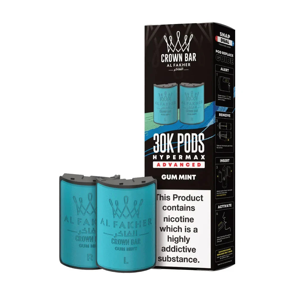 Al Fakher 30K Hypermax Prefilled Pods - Gum Mint