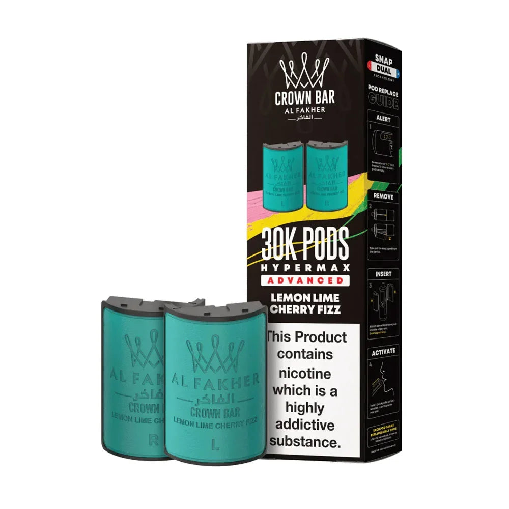 Al Fakher 30K Hypermax Prefilled Pods - Lemon Lime Cherry Fizz