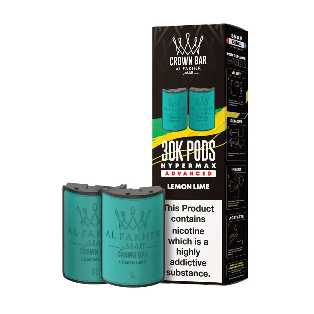 Al Fakher 30K Hypermax Prefilled Pods - Lemon Lime