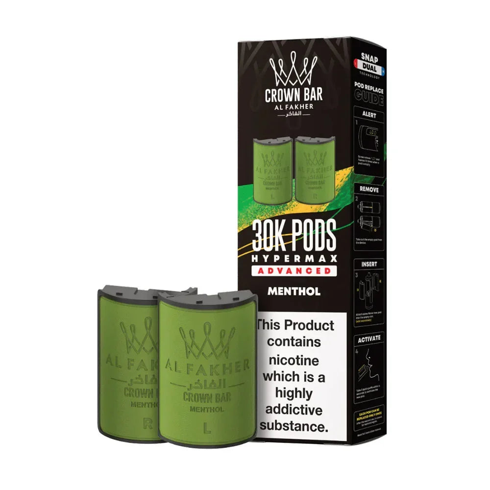 Al Fakher 30K Hypermax Prefilled Pods - Menthol