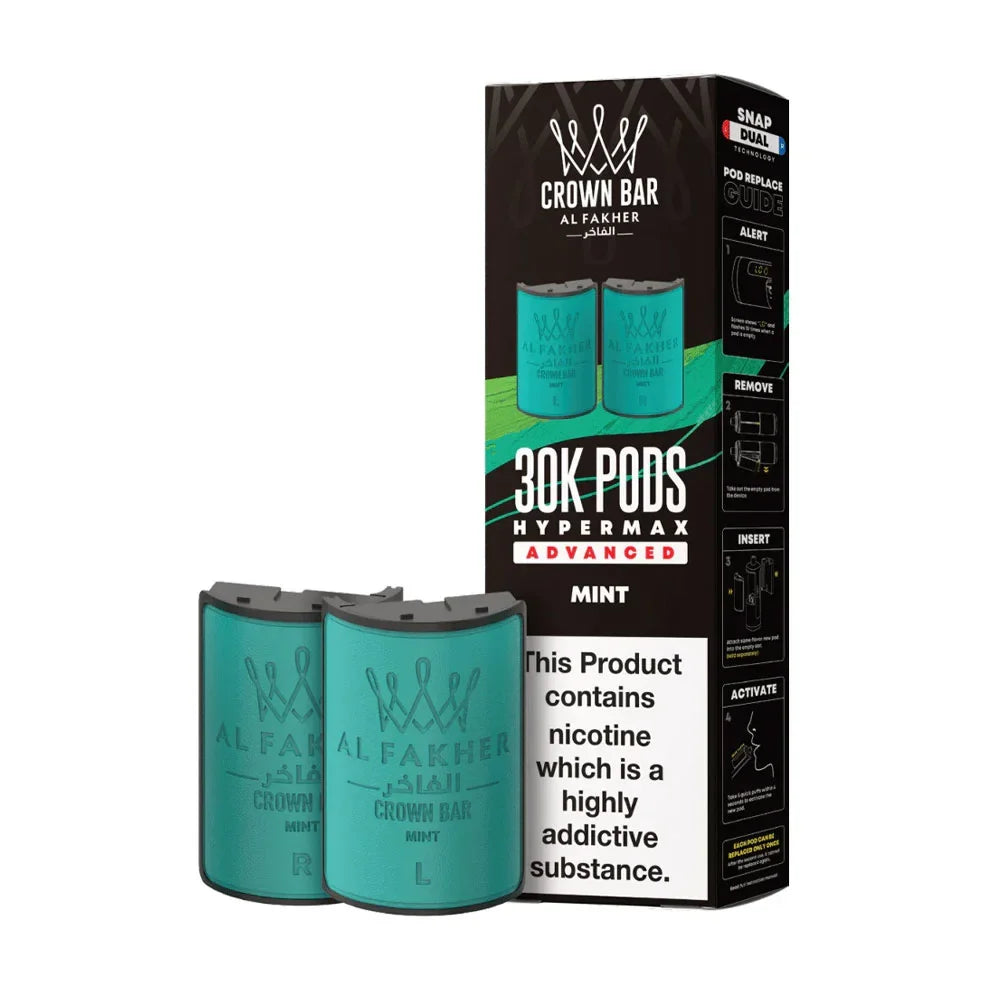 Al Fakher 30K Hypermax Prefilled Pods - Mint
