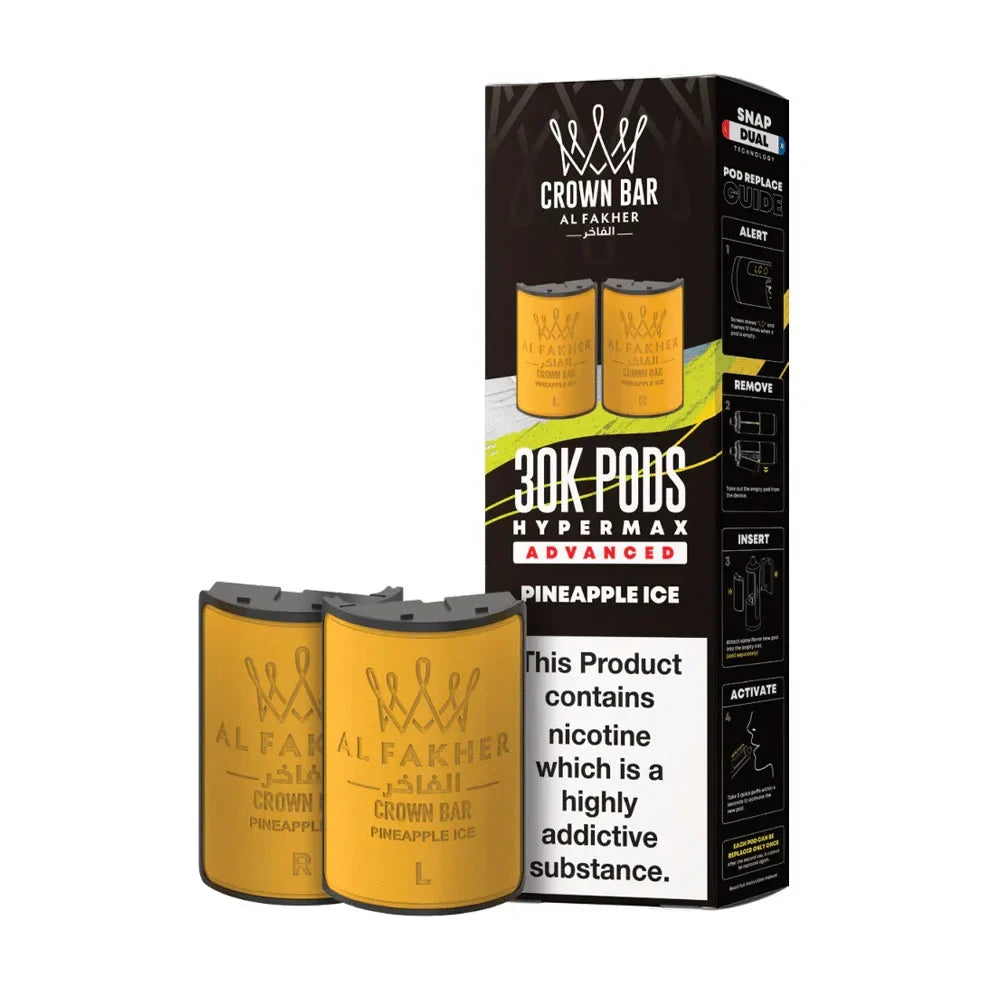 Al Fakher 30K Hypermax Prefilled Pods - Pineapple Ice