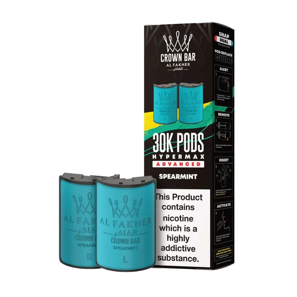 Al Fakher 30K Hypermax Prefilled Pods - Spearmint