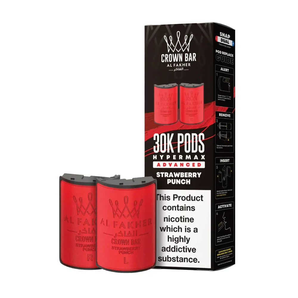 Al Fakher 30K Hypermax Prefilled Pods - Strawberry Punch