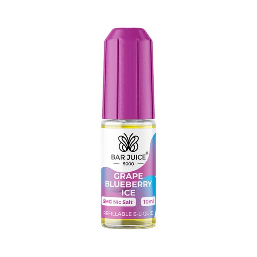 Bar Juice 5000 Grape Blueberry Ice 10ml Nic Salt E liquid