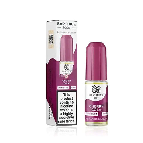 Bar Juice 5000 Cherry Cola 10ml Nic Salt E liquid - 10mg