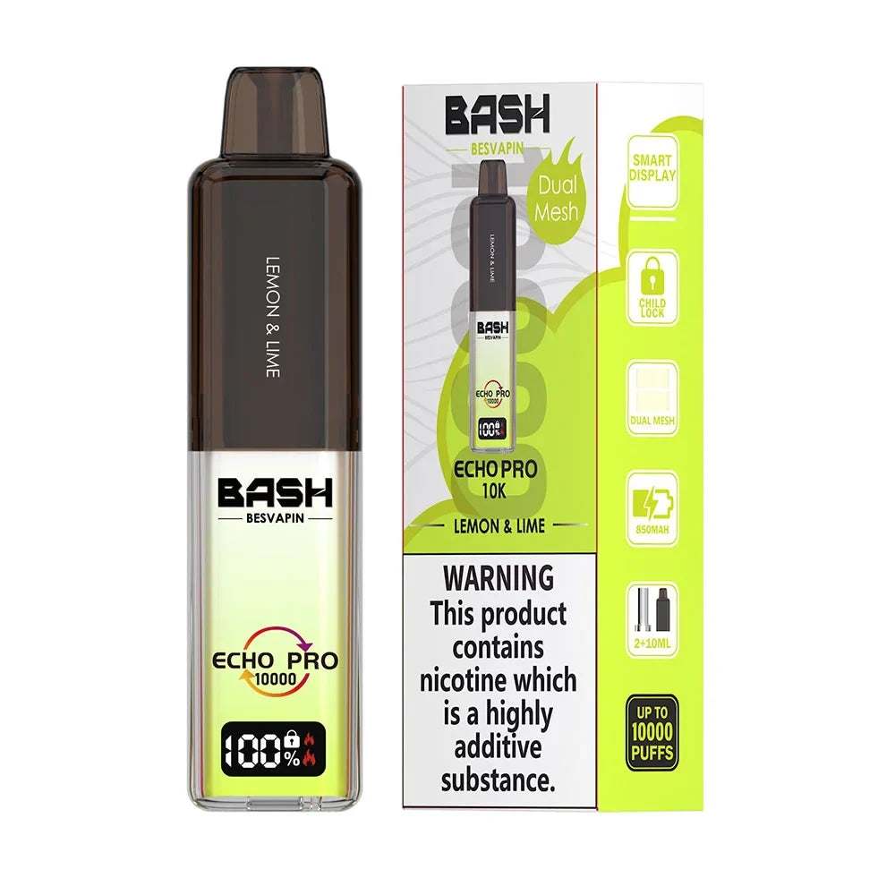 Bash Vape Echo Pro 10K Prefilled Pod Kit Lemon & Lime