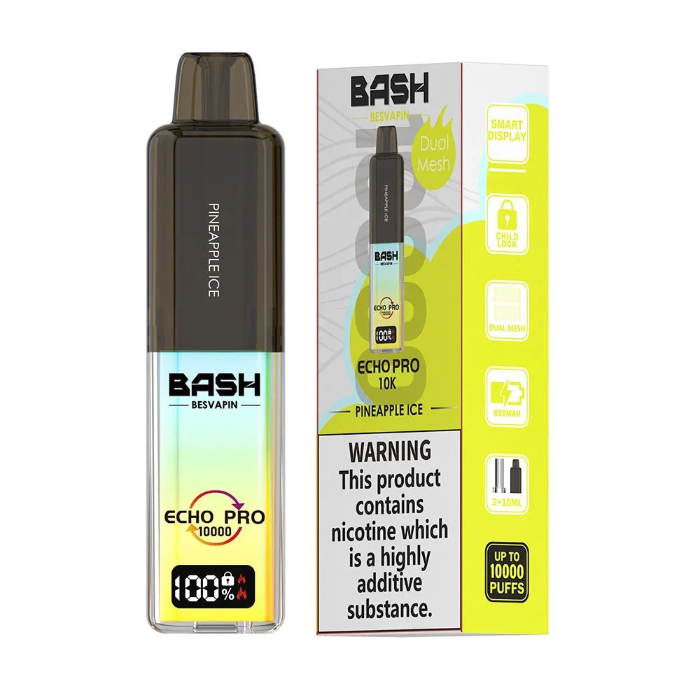 Bash Vape Echo Pro 10K Prefilled Pod Kit Pineapple Ice