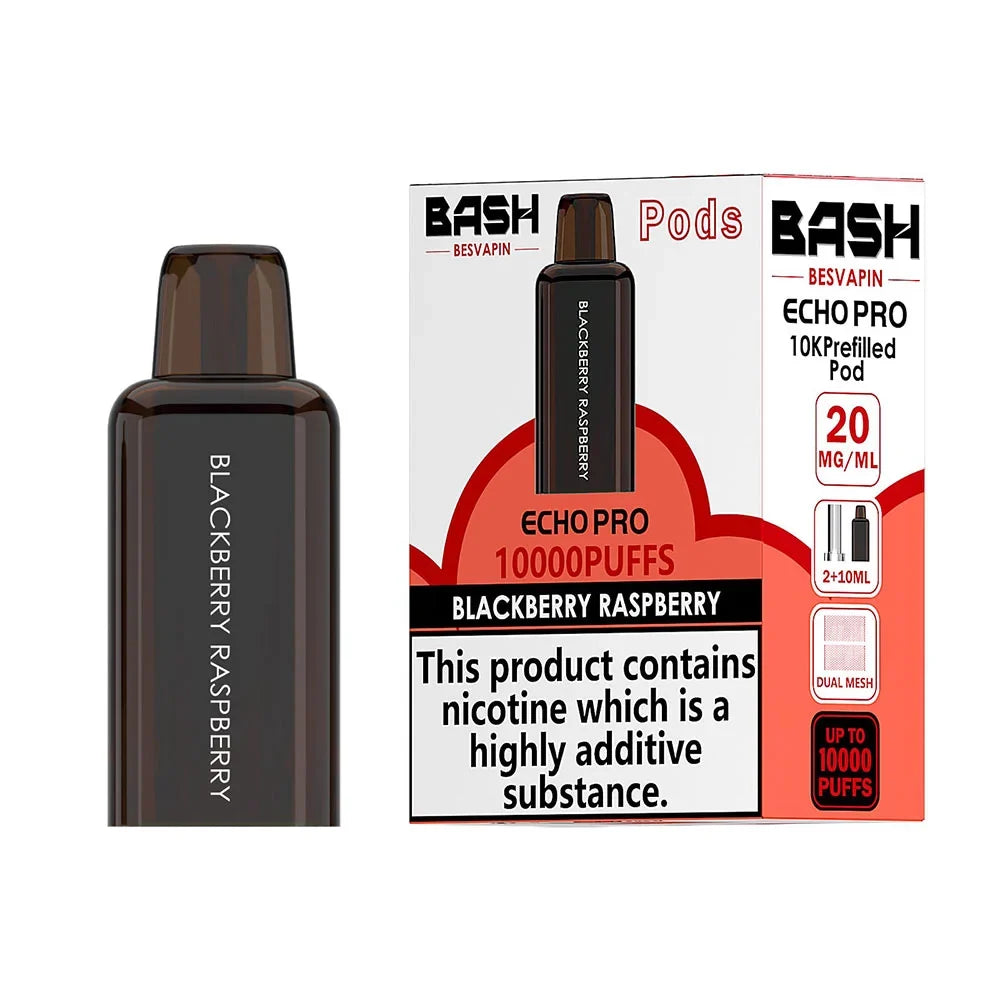 Blackberry Raspberry Bash Vape Echo Pro 10K Prefilled Replacement Pod