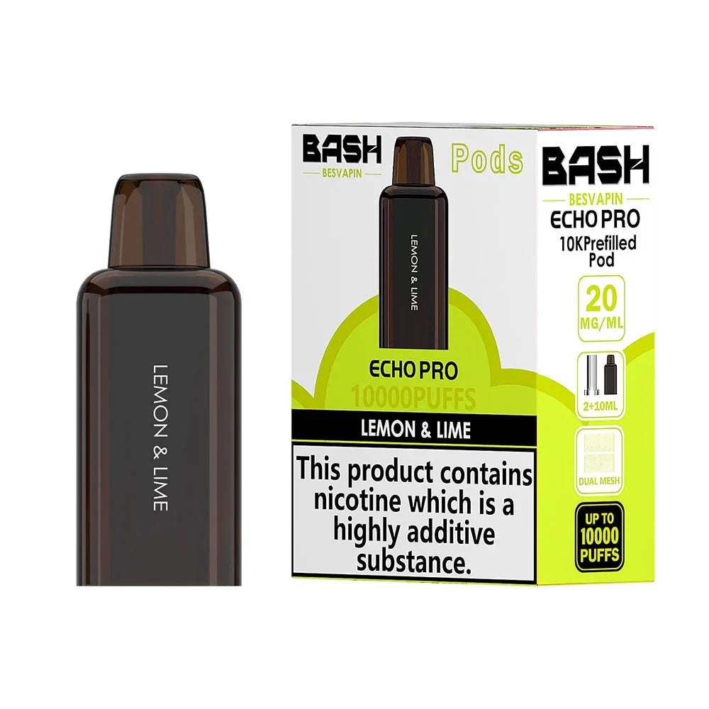 Bash Vape Echo Pro 10K Prefilled Pods Lemon & Lime