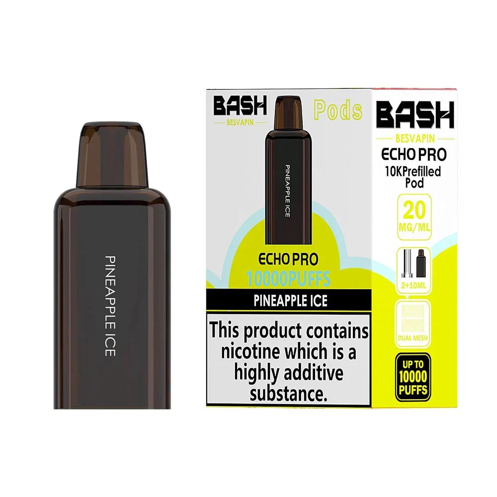 Pineapple Ice Bash Vape Echo Pro 10K Prefilled Pods