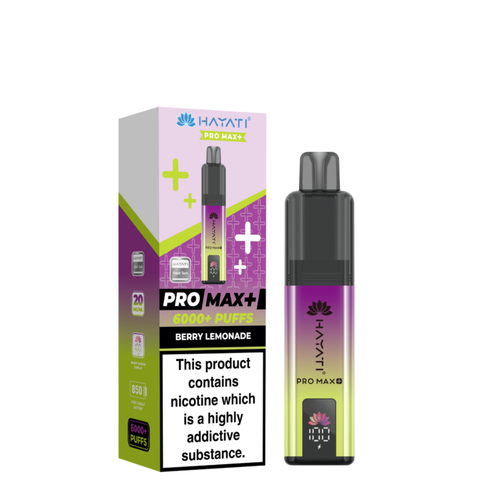 Hayati Pro Max Plus 6000 Prefilled Pod Kit - Berry Lemonade Flavour