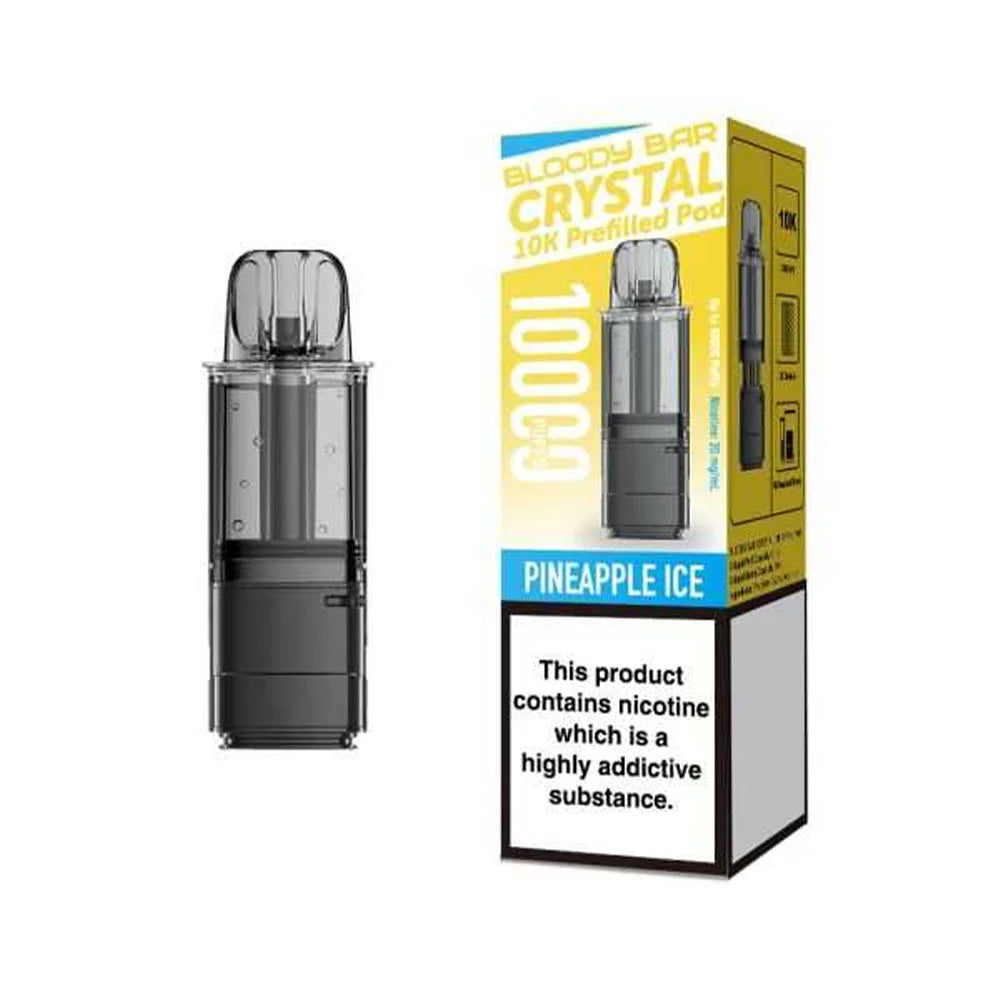 Bloody Bar Crystal 10K Prefilled Pods - Pineapple Ice