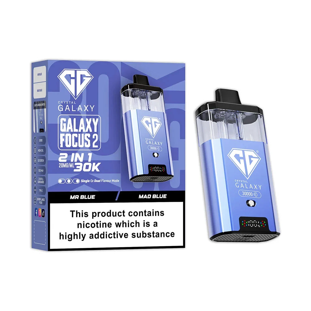 Crystal Galaxy Focus 2 30K Prefilled Pod Kit / Mr Blue / Mad Blue