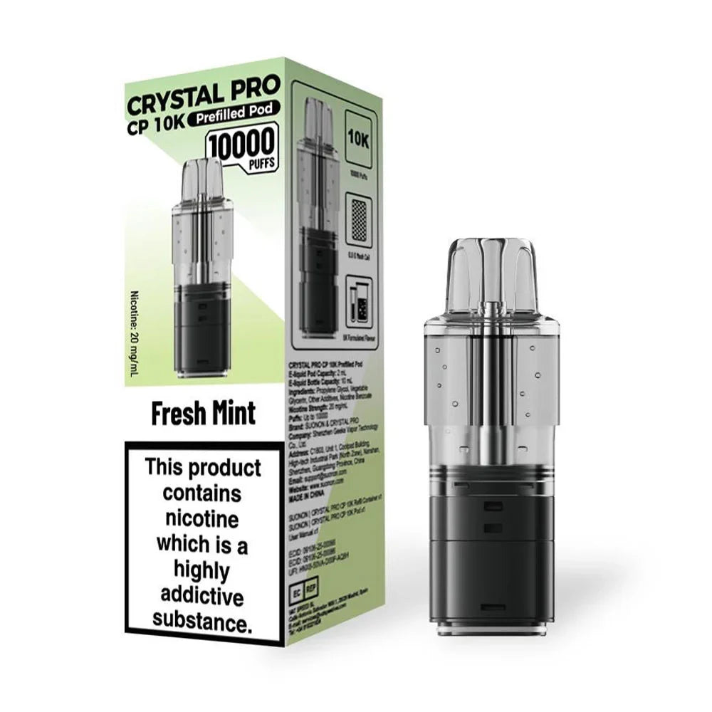 Crystal Pro CP 10K Prefilled Pods - Fresh Mint