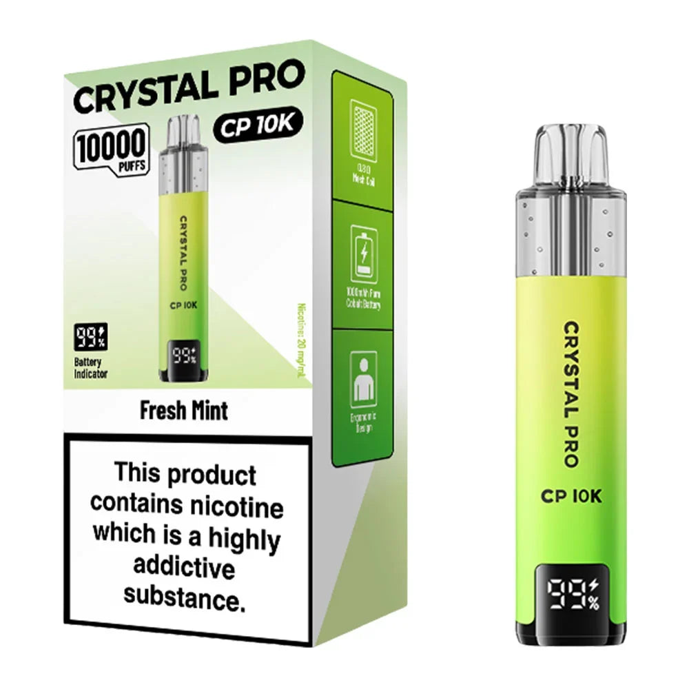 Crystal Pro CP 10K Puffs Vape Kit - Fresh Mint