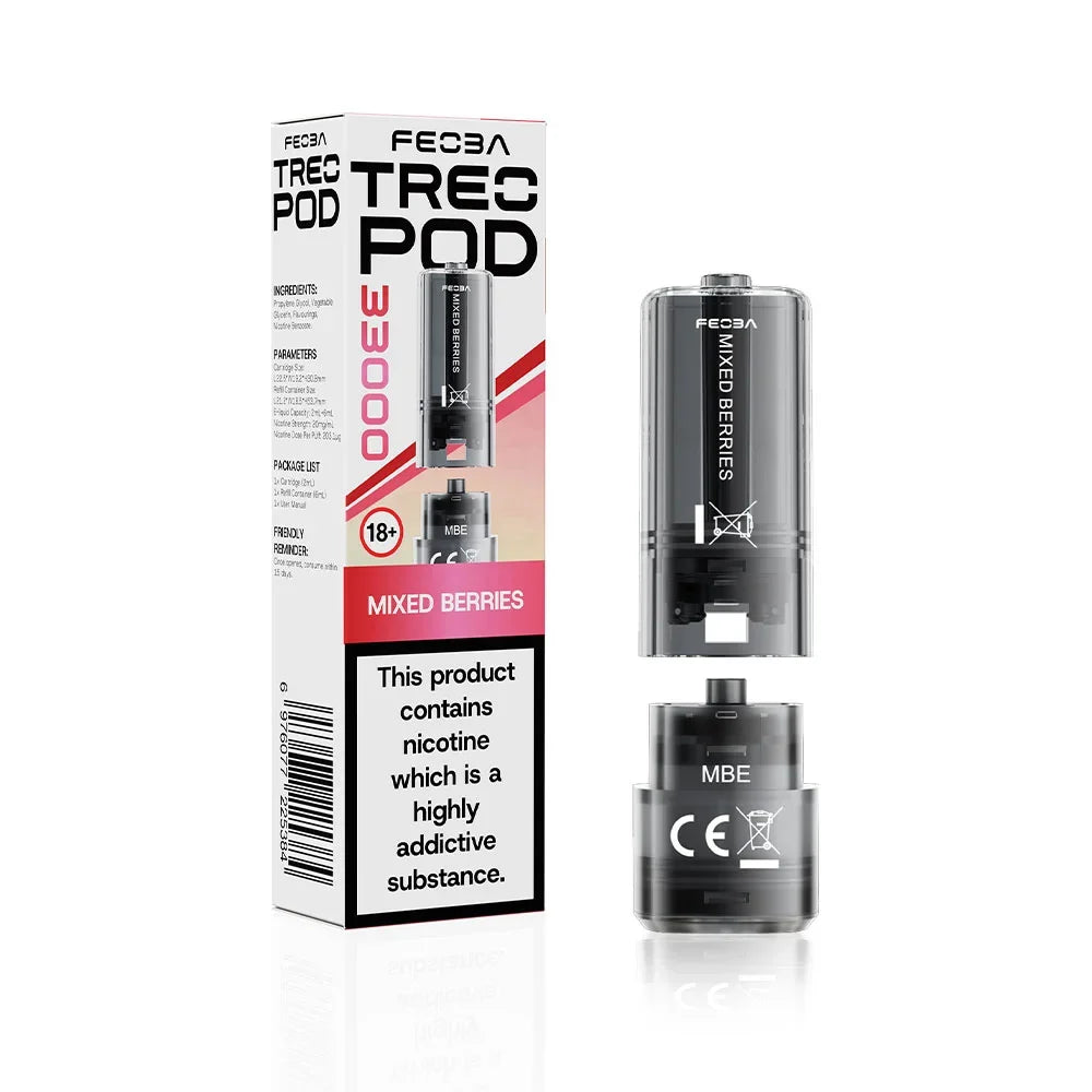 Feoba TREO 33K Prefilled Pods - Mixed Berries