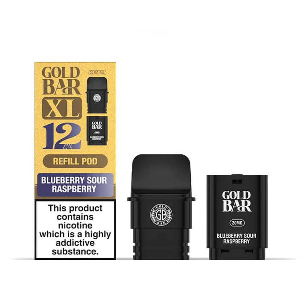 Gold Bar XL 10K Prefilled Pods - Blueberry Sour Raspberry