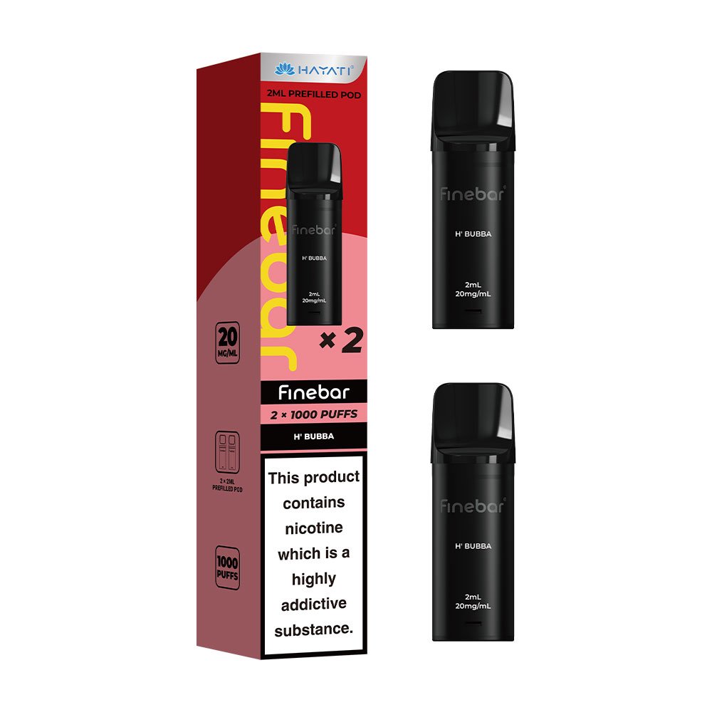 Hayati Finebar 1000 Puffs Prefilled Pods (Pack of 2) - H Bubba