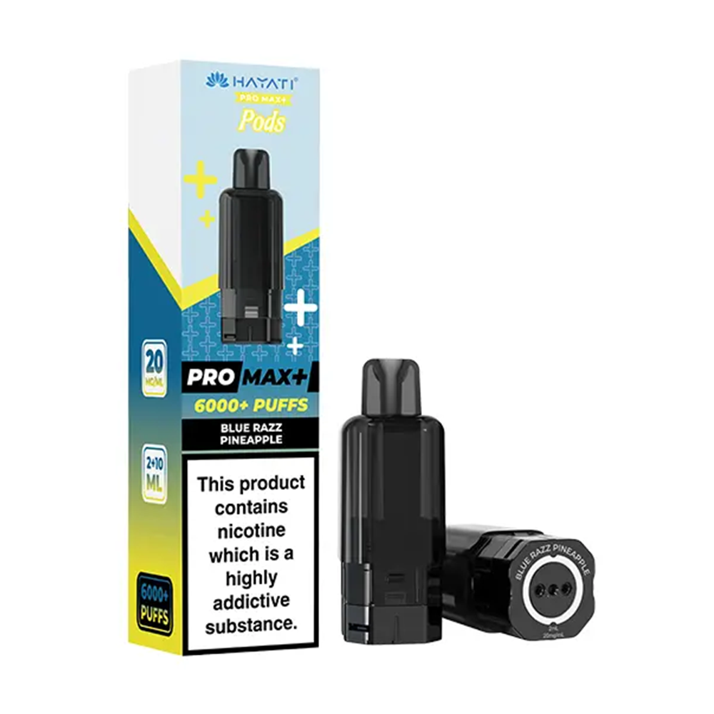 Hayati Pro Max Plus 6K Prefilled Pods - Blue Razz Pineapple - Blue Razz Pineapple Flavor Pods