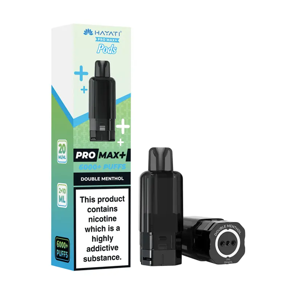 Hayati Pro Max Plus 6K Prefilled Pods - Double Menthol - Double Menthol Flavor Pods