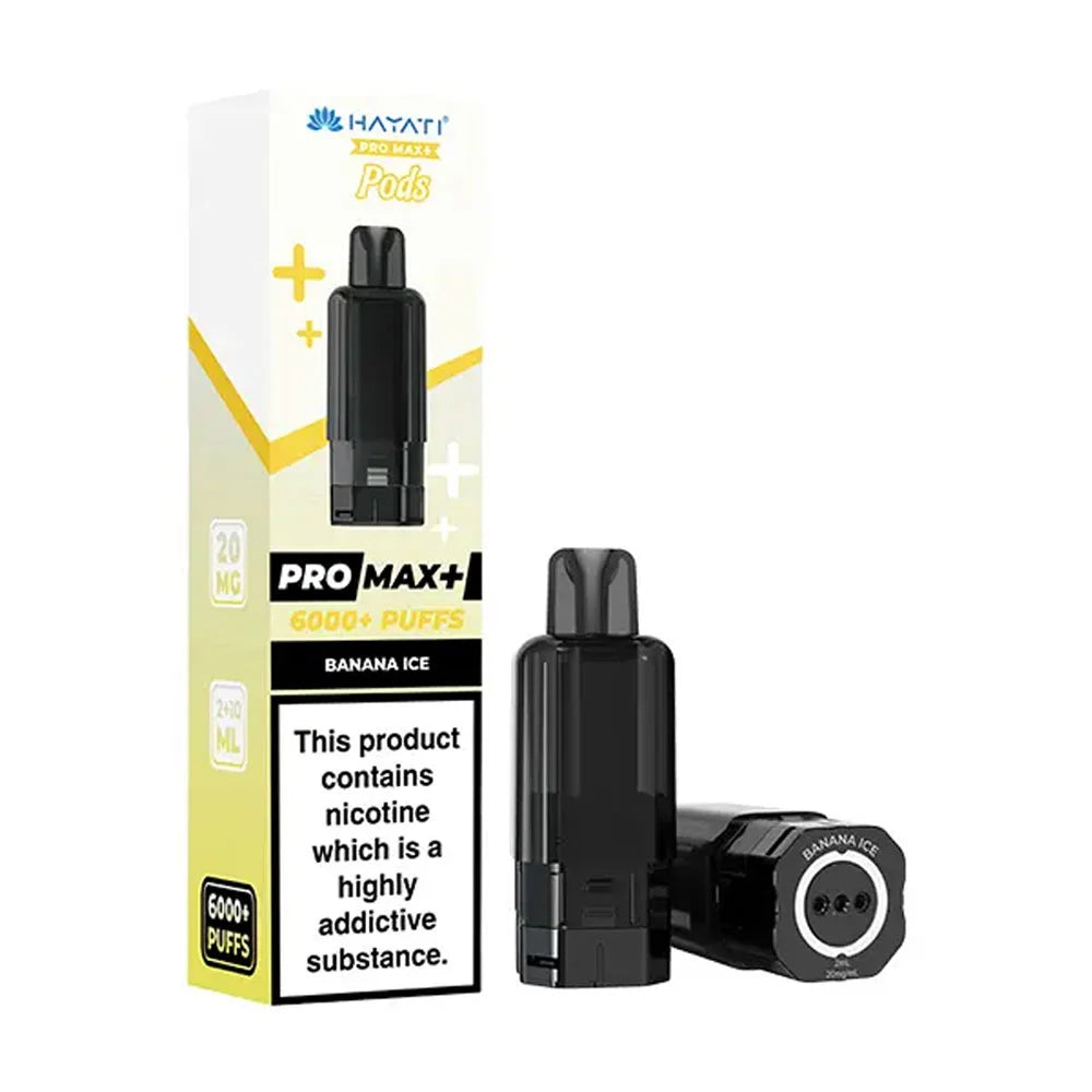 Hayati Pro Max Plus 6K Prefilled Pods - Banana Ice - Banana Ice Flavor Pods