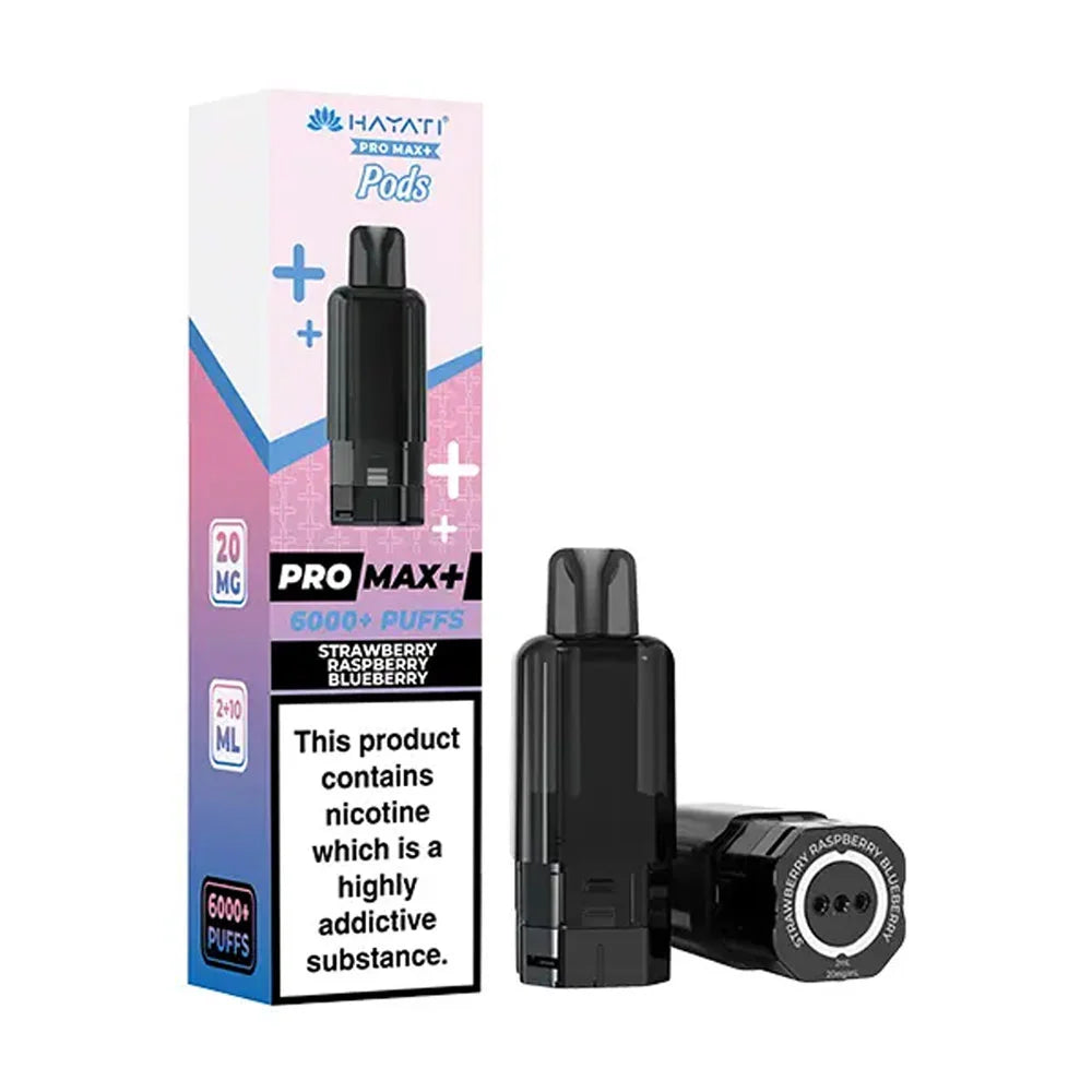 Hayati Pro Max Plus 6K Prefilled Pods - Strawberry Raspberry Blueberry