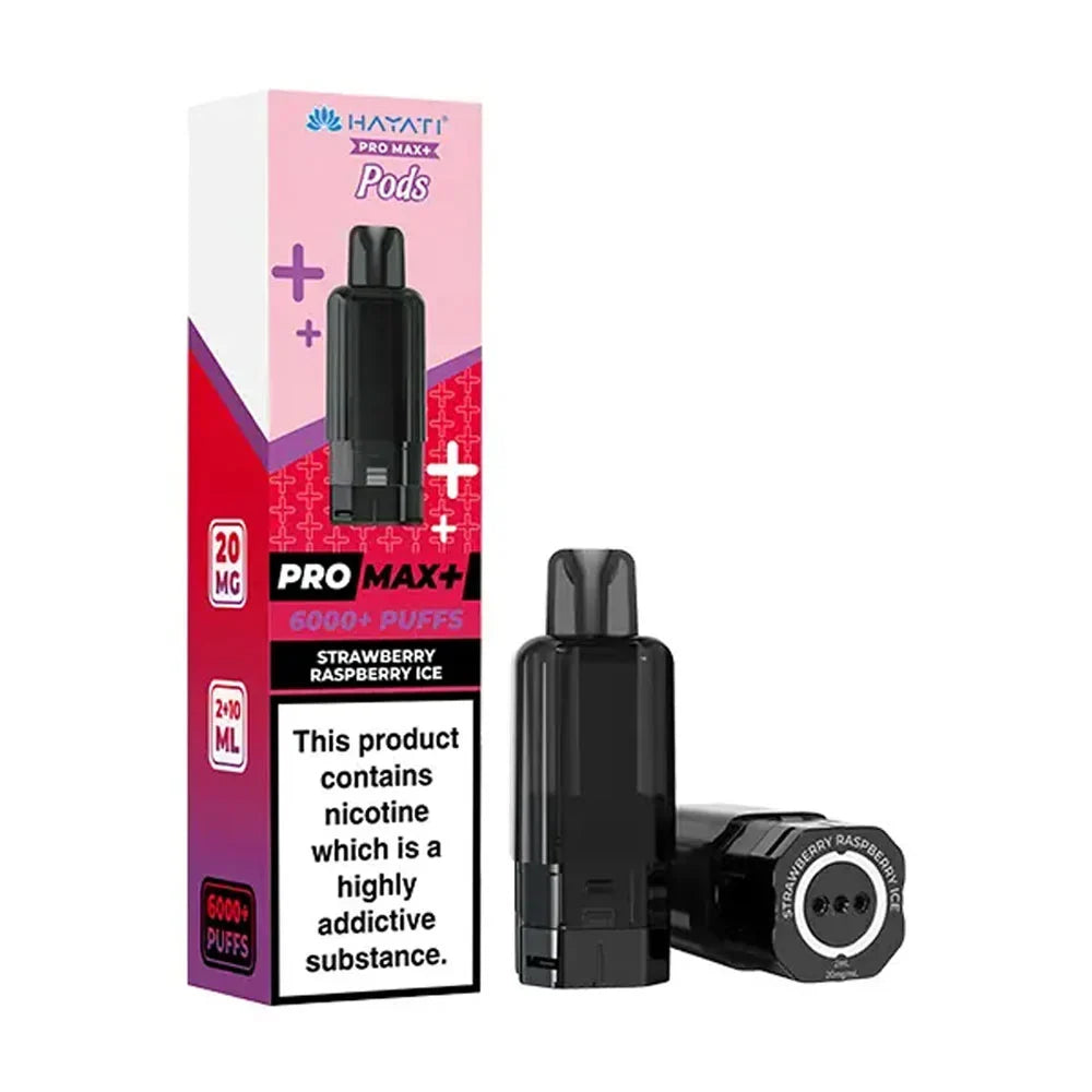 Hayati Pro Max Plus 6K Prefilled Pods - Strawberry Raspberry Ice