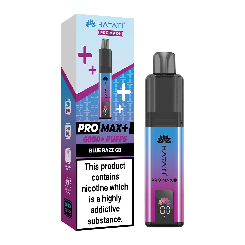 Hayati Pro Max Plus 6000 Puffs - Blue Razz GB
