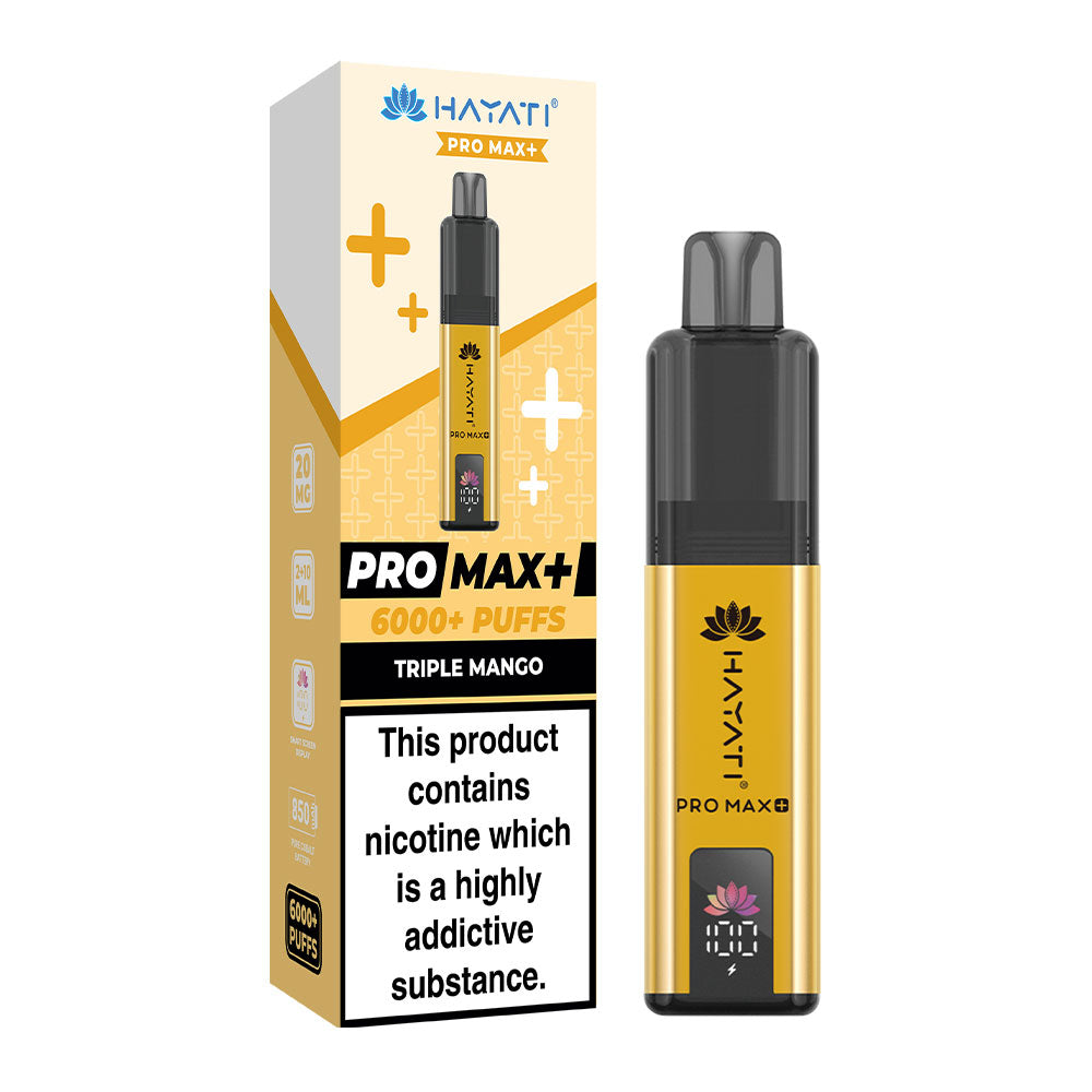 Hayati Pro Max Plus 6000 Puffs - Triple Mango