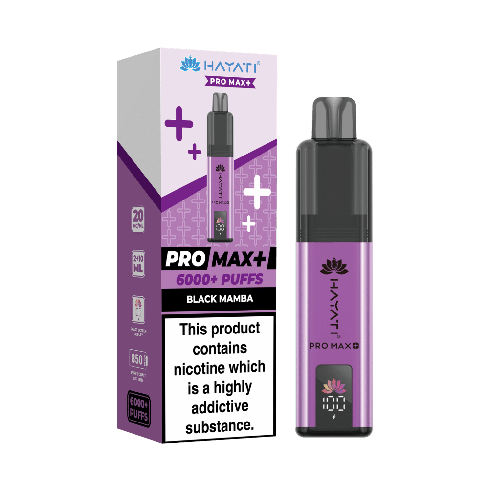 Hayati Pro Max Plus 6000 Prefilled Pod Kit - Black Mamba Flavour