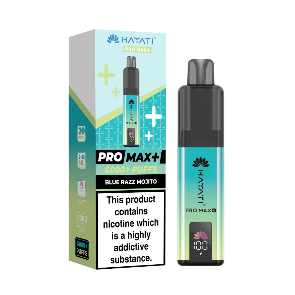Hayati Pro Max Plus 6000 Prefilled Pod Kit - Blue Razz Mojito Flavour