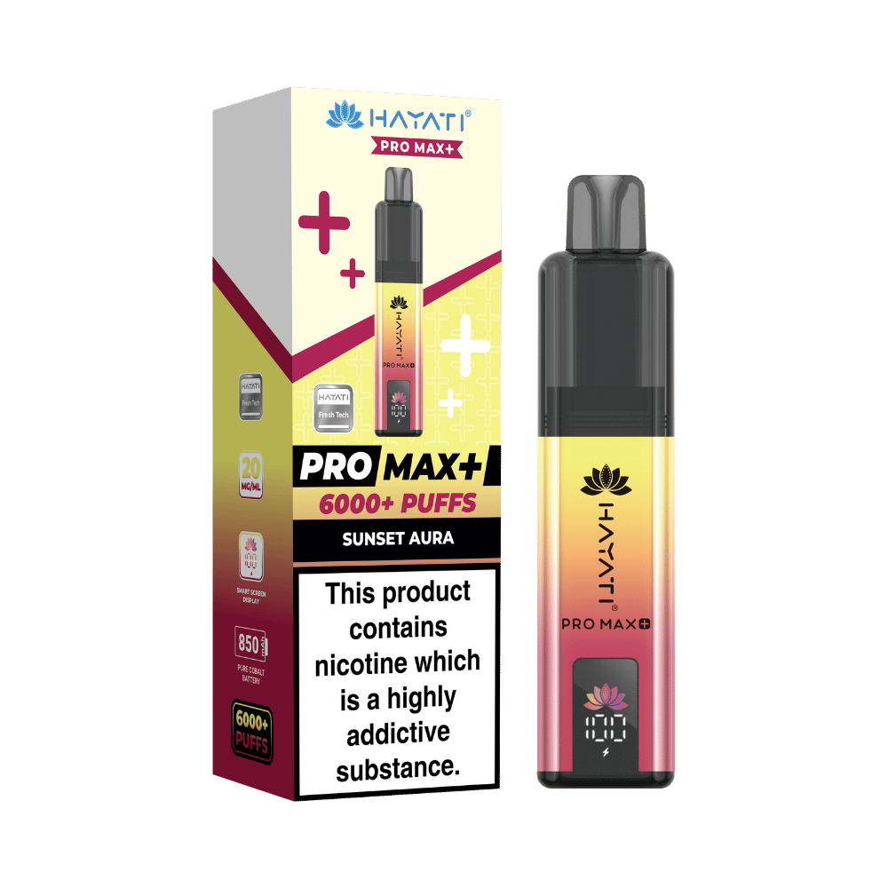 Hayati Pro Max Plus 6000 Prefilled Pod Kit - Sunset Aura Flavour