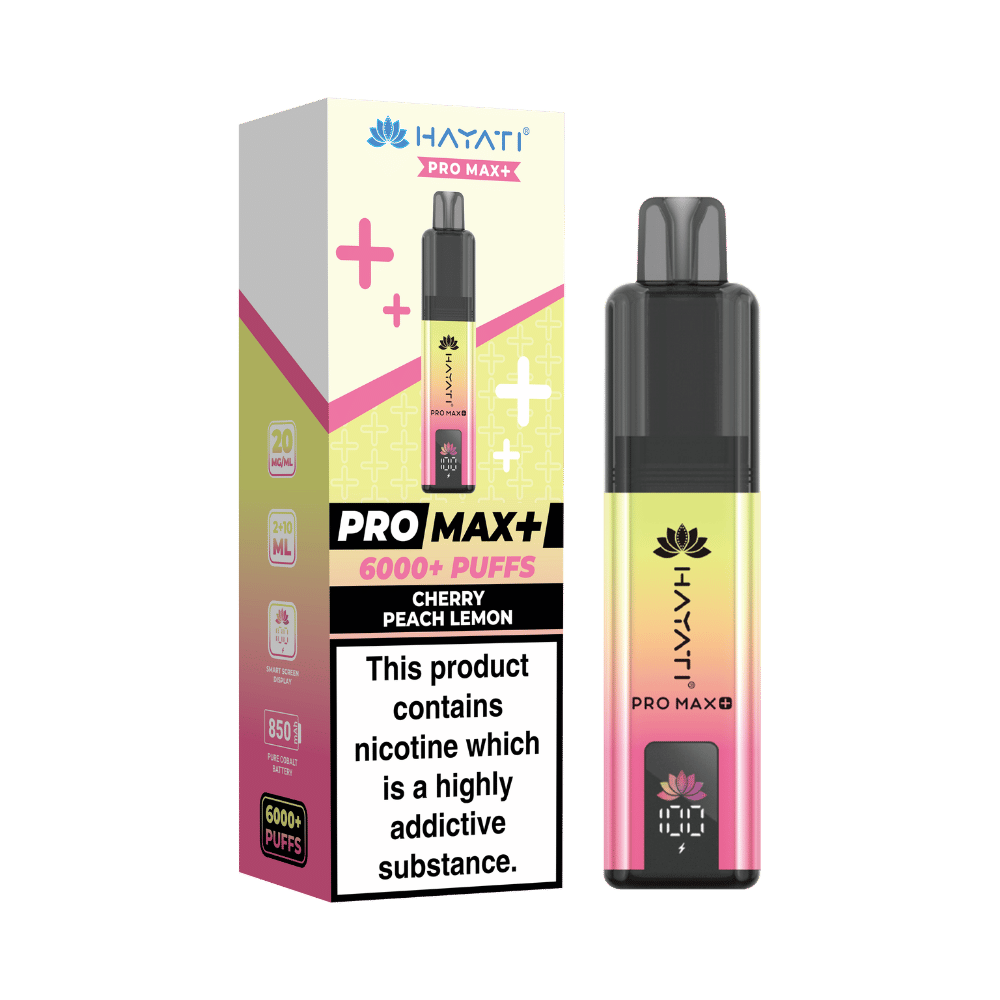 Hayati Pro Max Plus 6000 Prefilled Pod Kit - Cherry Peach Lemon Flavour