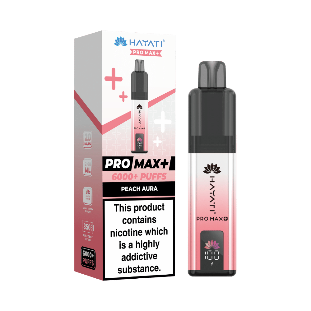 Hayati Pro Max Plus 6000 Prefilled Pod Kit - Peach Aura Flavour