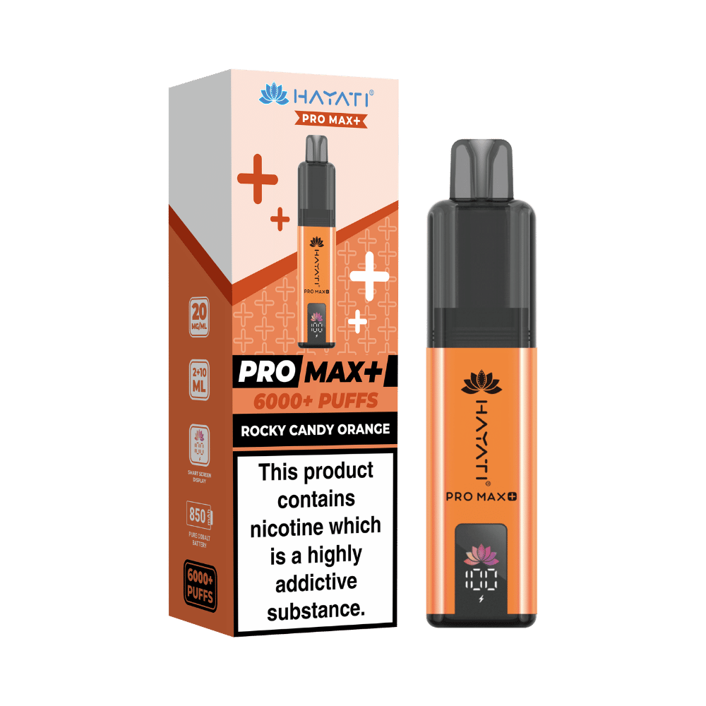 Hayati Pro Max Plus 6000 Prefilled Pod Kit - Rocky Candy Orange Flavour