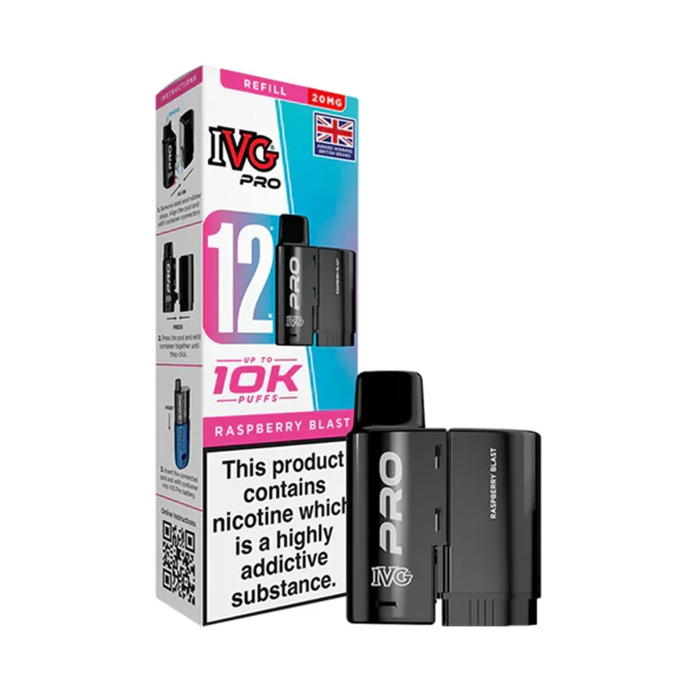 IVG Pro 12 Prefilled Pod - Raspberry Blast