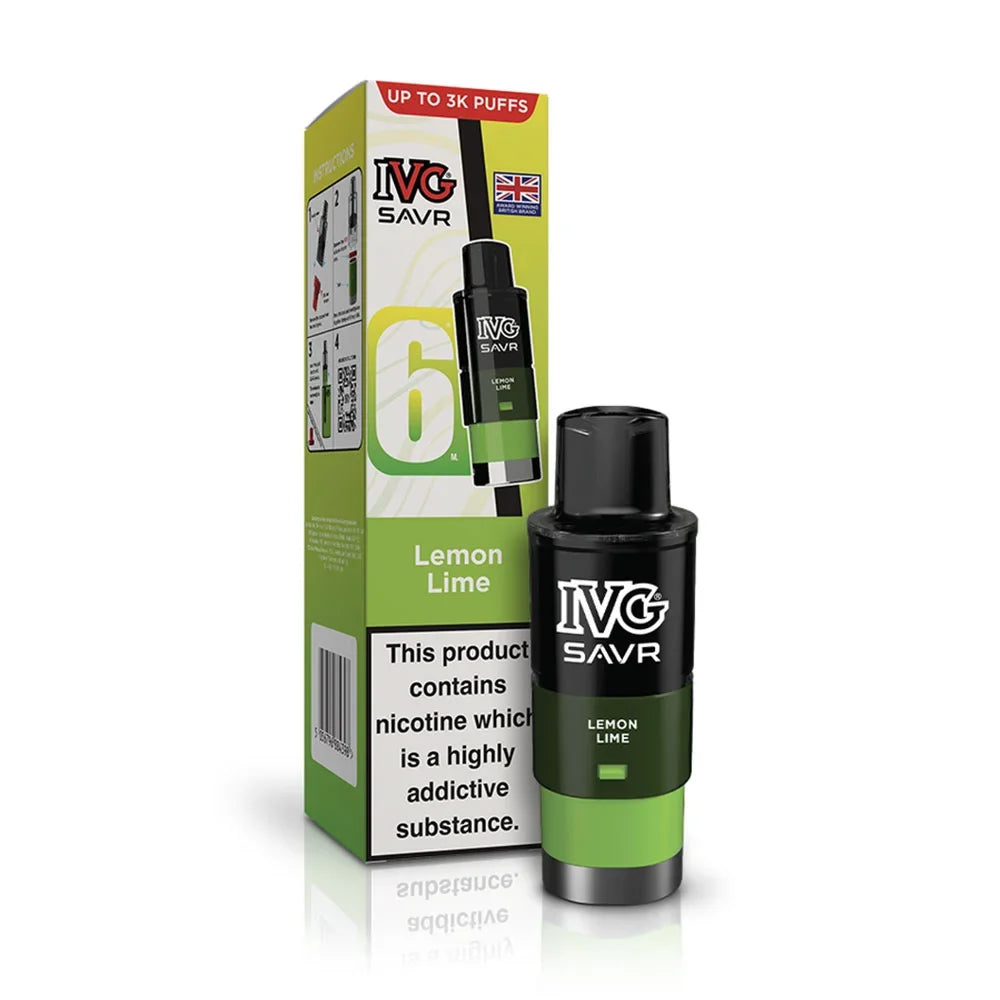 IVG SAVR Prefilled Pods - Lemon Lime