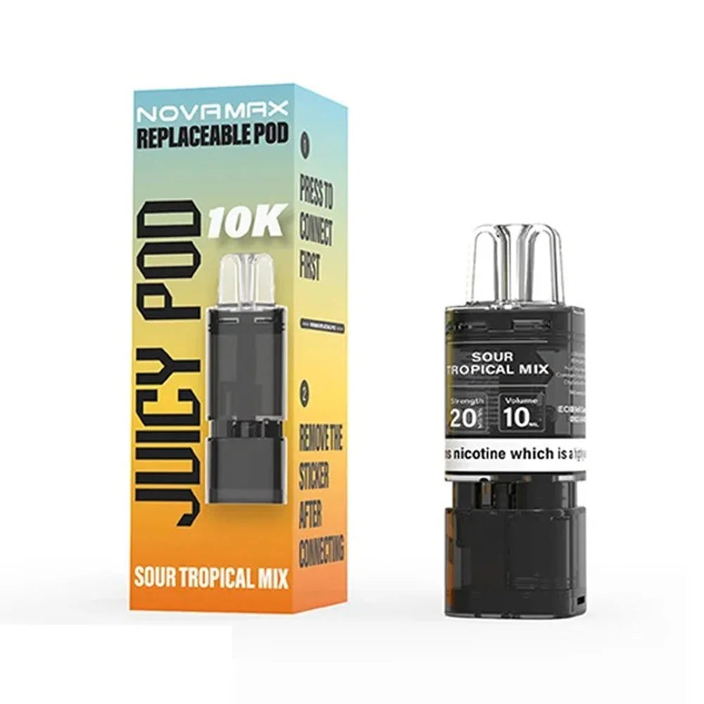 Juicy Pod Novamax 10K Prefilled Pod - Sour Tropical Mix