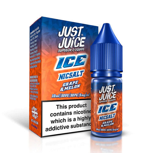 Just Juice Ice Grape & Melon 10ml Nic Salt E Liquid