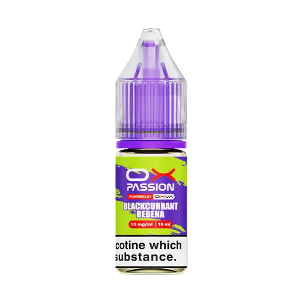 OX Passion 10ml Nic Salt E Liquid (Pack of 10) - Blackcurrant Rebena
